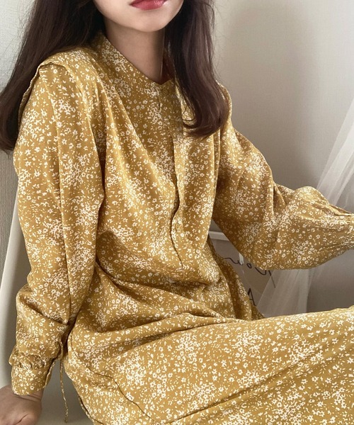 「LAUIR」 長袖ワンピース MEDIUM ブラック レディース_画像3