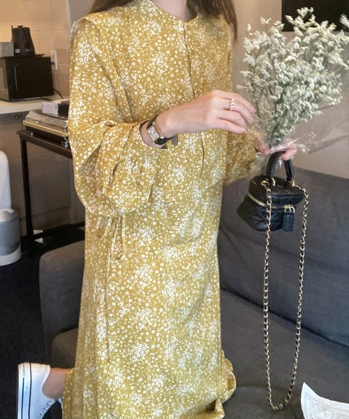 「LAUIR」 長袖ワンピース MEDIUM ブラック レディース_画像4