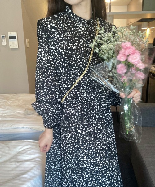 「LAUIR」 長袖ワンピース MEDIUM ブラック レディース_画像9