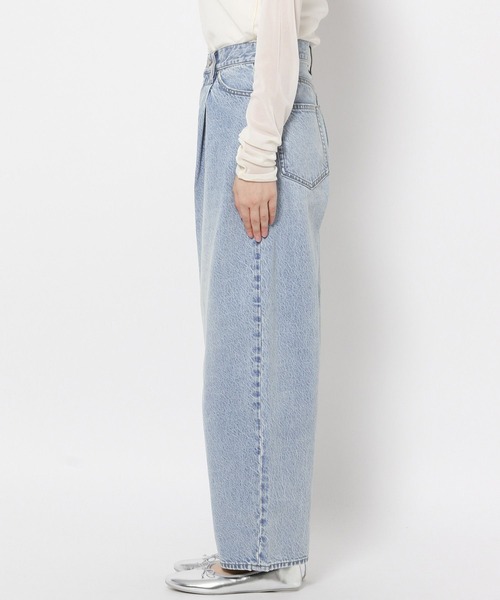 「LOWRYS FARM」 デニムパンツ MEDIUM ブルー レディース_画像4