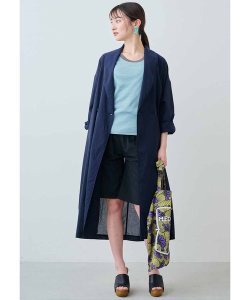 「MEDE19F」 コート MEDIUM ダークネイビー レディース_画像8
