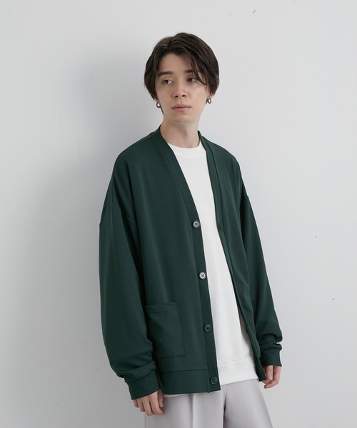 「JUNRED」 カーディガン S グリーン メンズ_画像4