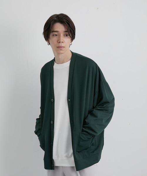 「JUNRED」 カーディガン S グリーン メンズ_画像5