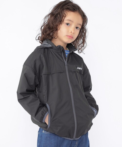パーカー SHIPS KIDS:100〜130cm /「撥水/洗濯機可能」ジップアップ パーカ キッズ 子供服 男の子の画像
