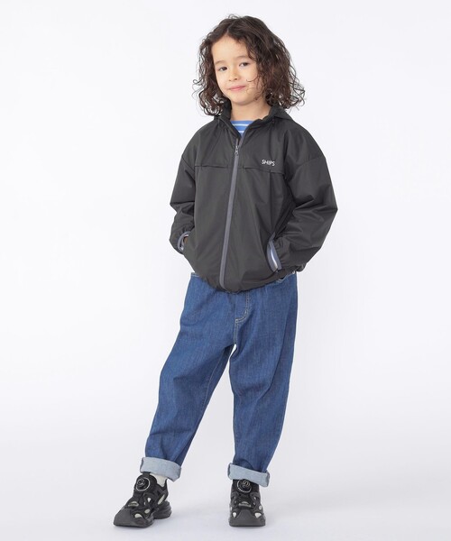 パーカー SHIPS KIDS:100〜130cm /「撥水/洗濯機可能」ジップアップ パーカ キッズ 子供服 男の子の画像
