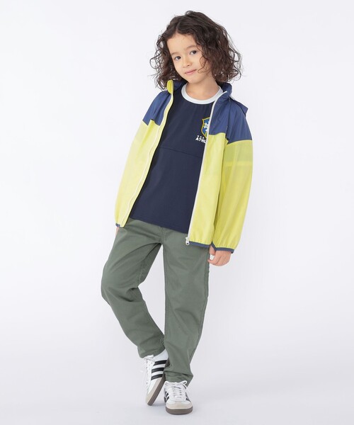 パーカー SHIPS KIDS:100〜130cm /「撥水/洗濯機可能」ジップアップ パーカ キッズ 子供服 男の子の画像