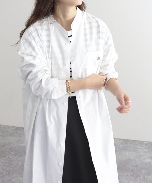 「GEVACO」 長袖ワンピース 38 ネイビー レディース_画像7