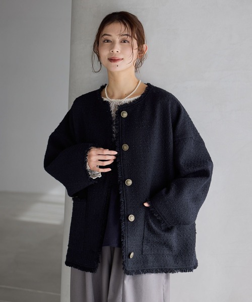 studio CLIP（スタディオクリップ） ジャケット ノーカラージャケット