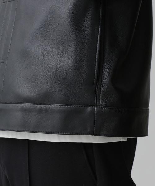 NANO universe（ナノ・ユニバース） レザージャケット M ブラック