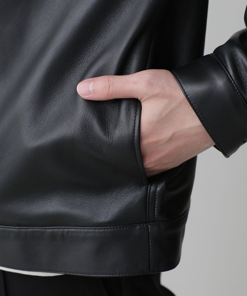 NANO universe（ナノ・ユニバース） レザージャケット M ブラック