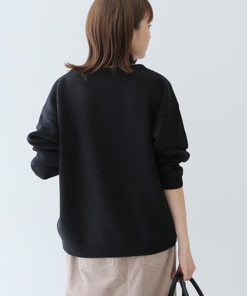 「SLOBE IENA」 長袖ニット FREE ブラック レディース_画像8