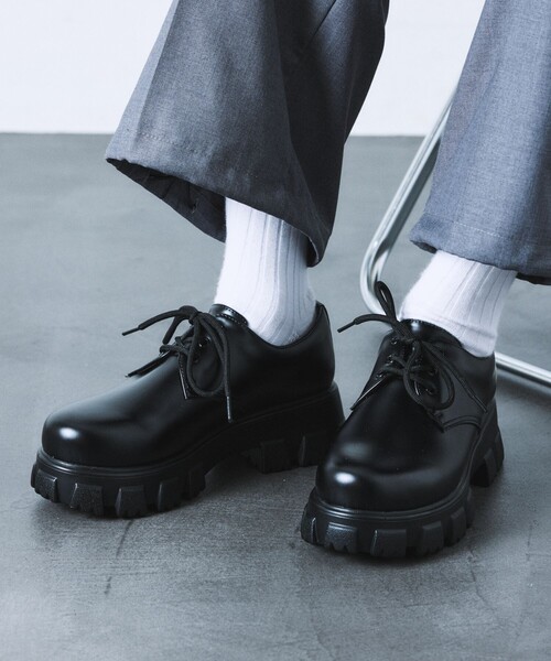 「FREAK'S STORE」 シューズ 24.0cm ブラック メンズ_画像3