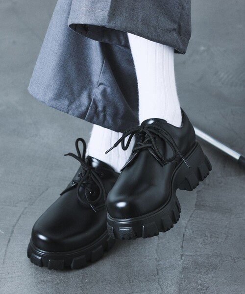 「FREAK'S STORE」 シューズ 24.0cm ブラック メンズ_画像4