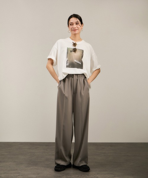 「SALON adam et rope'」 イージーパンツ M グリーン系その他2 レディース_画像6