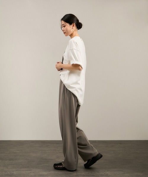 「SALON adam et rope'」 イージーパンツ M グリーン系その他2 レディース_画像7