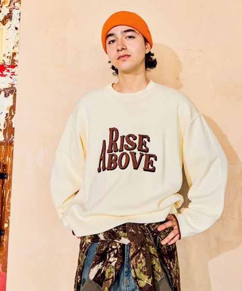 niko and…（ニコアンド） セーター ニット 刺繍ロゴニットプルオーバー