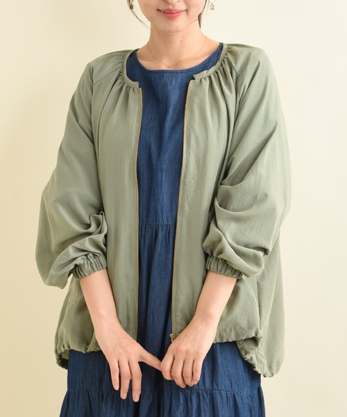 「INTERPLANET」 ブルゾン FREE ブラック レディース_画像2