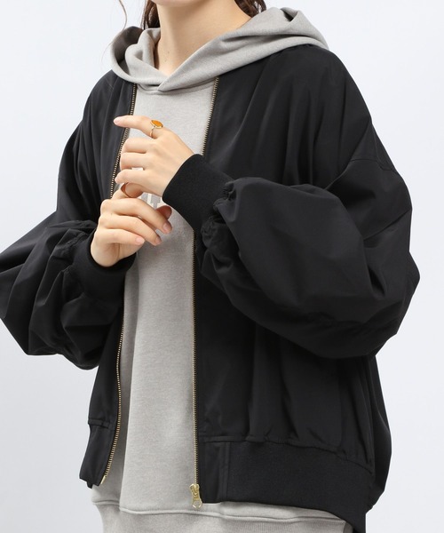 「GLOBAL WORK Smile Seed Store」 ブルゾン SMALL ライトカーキ レディース_画像8