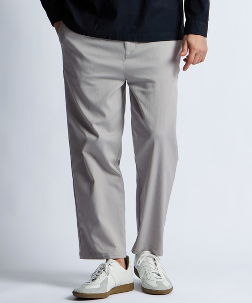 LANVIN en Bleu チノパン 超伸縮「ガムストレッチ」接触冷感 アンクル