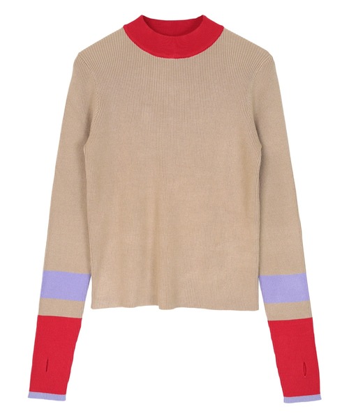 「miette」 長袖ニット FREE ネイビー レディース_画像6