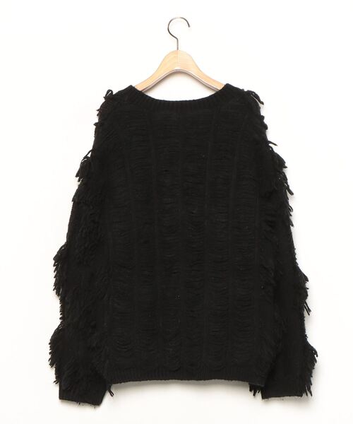 「PERVERZE」 ニットカーディガン FREE ブラック レディース_画像2
