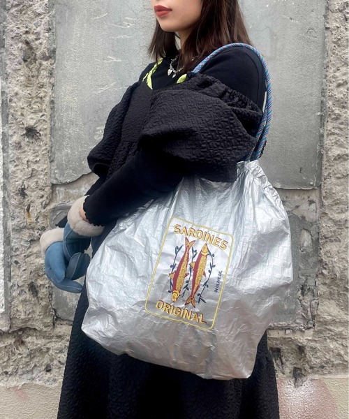 「Casselini」 トートバッグ FREE シルバー レディース_画像6