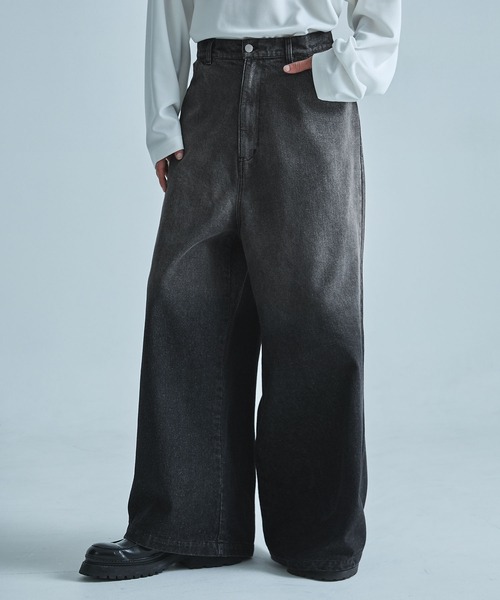 「SOCCE」 デニムパンツ L ブラック メンズ_画像8