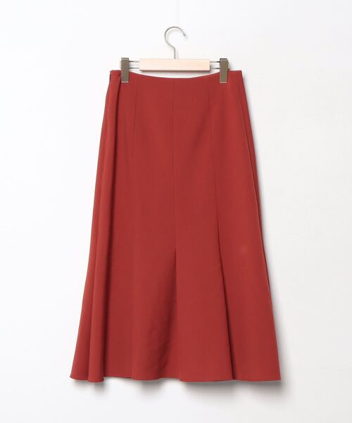「IENA LA BOUCLE」 フレアスカート 36 レッド レディースの画像