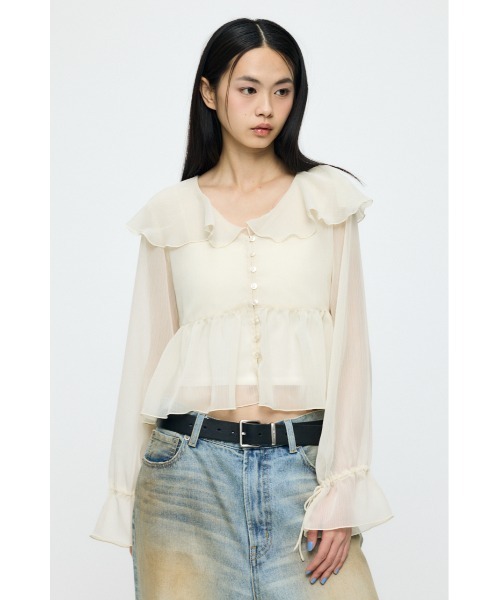 BOW TIE CHIFFON ブラウス MOUSSY | BOW TIE CHIFFON ブラウス (シャツ・ブラウス ) |SHEL'TTER