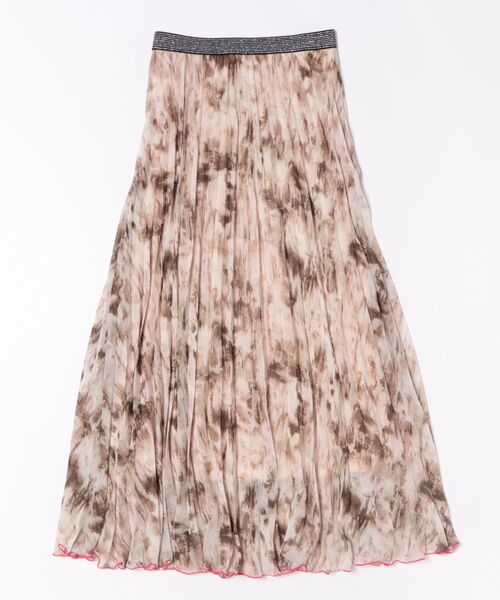 「Q」 プリーツスカート MEDIUM カーキ レディース_画像2