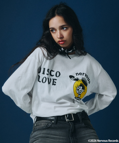 tシャツ Nervous Records / ナーヴァス・レコーズ × A-1 CLOTHING  ロンT メンズの画像
