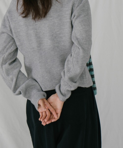 「duei」 長袖ニット FREE ブラウン レディース_画像6