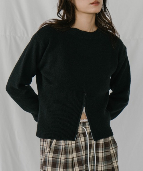 「duei」 長袖ニット FREE ブラウン レディース_画像9