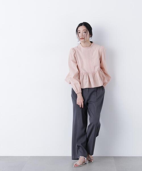 N.（N. Natural Beauty Basic) ブラウス 楽天市場】【SALE／30%OFF】ラインフラワープリントブラウス NATURAL