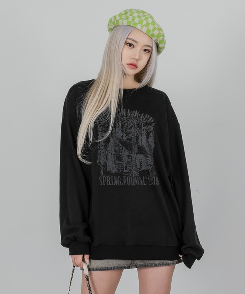 「FOLLOWIN」 長袖カットソー FREE ブラック レディース_画像5