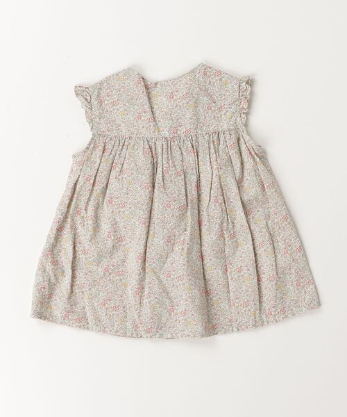 「BONTON」 「KIDS」花柄ノースリーブワンピース 2 グリーン キッズ_画像2