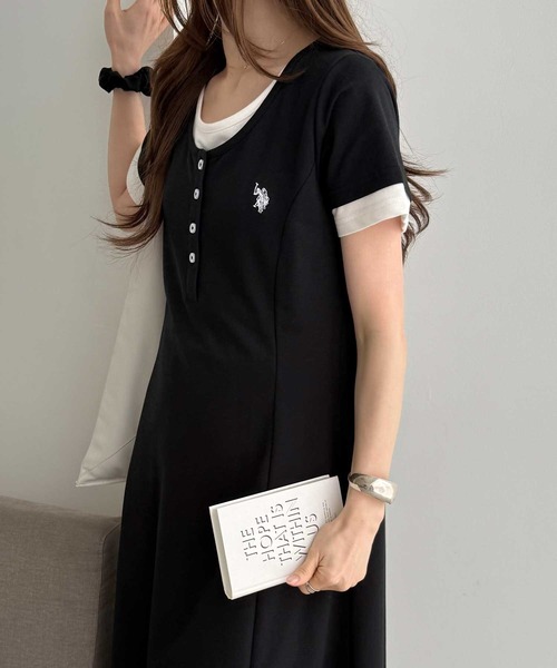 U.S. POLO ASSN.（ユーエスポロアッスン） ワンピース 半袖 GeeRA別注