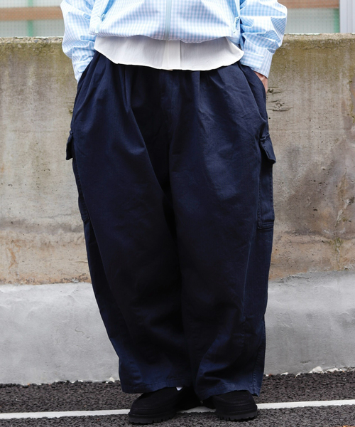 is-ness（イズネス） カーゴパンツ Herringbone 6-Pocket Pants メンズ