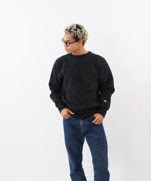 「Champion」 スウェットカットソー X-LARGE ダークネイビー メンズの画像