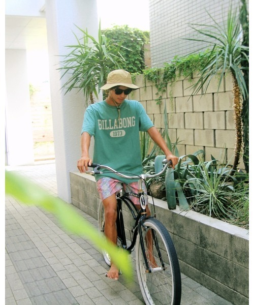 「BILLABONG」 半袖Tシャツ MEDIUM ピンク メンズ_画像7