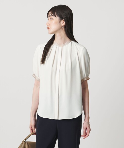 m1987y　UNITED ARROWS ショートスリーブ ブラウス UNITED ARROWS（ユナイテッドアローズ） ブラウス シャツ バイカラー