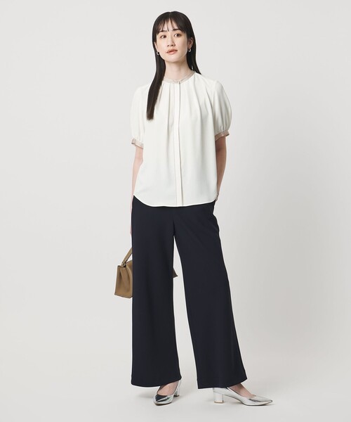 UNITED ARROWS バイカラーパイピング ショートスリーブ ブラウス UNITED ARROWS（ユナイテッドアローズ）の「バイカラーパイピング
