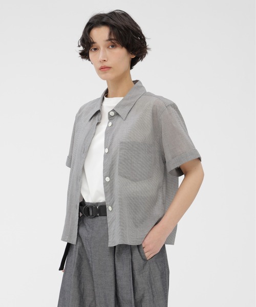 MARGARET HOWELL（マーガレットハウエル） ブラウス シャツ 半袖 SOFT 
