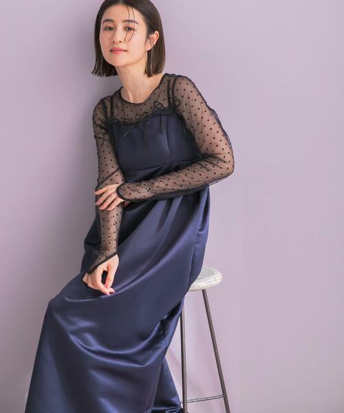 ドレス ANDRESD RIBBONS DRESS×SHEER TOPS : ZOZOTOWN Yahoo!店 - 通販