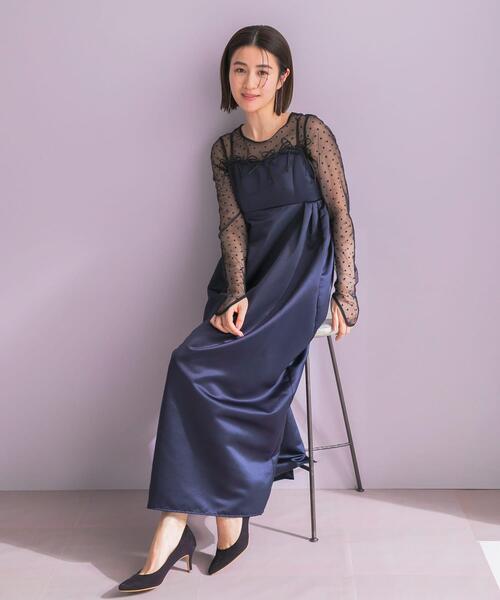 ドレス ANDRESD RIBBONS DRESS×SHEER TOPS : ZOZOTOWN Yahoo!店 - 通販