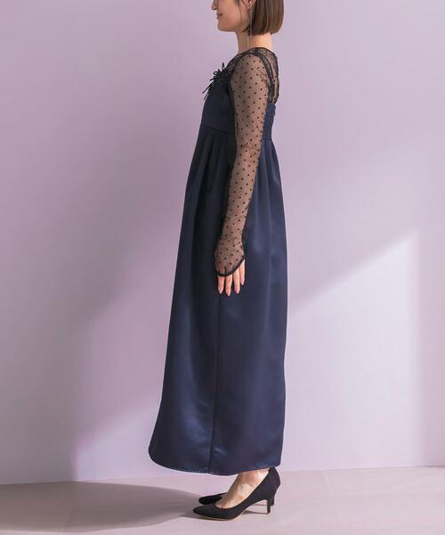 ドレス ANDRESD RIBBONS DRESS×SHEER TOPS : ZOZOTOWN Yahoo!店 - 通販