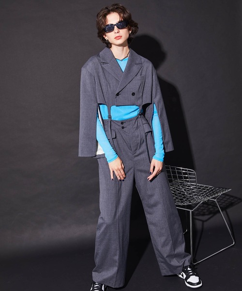「MAISON SPECIAL」 セットアップ 36 グレー レディース_1