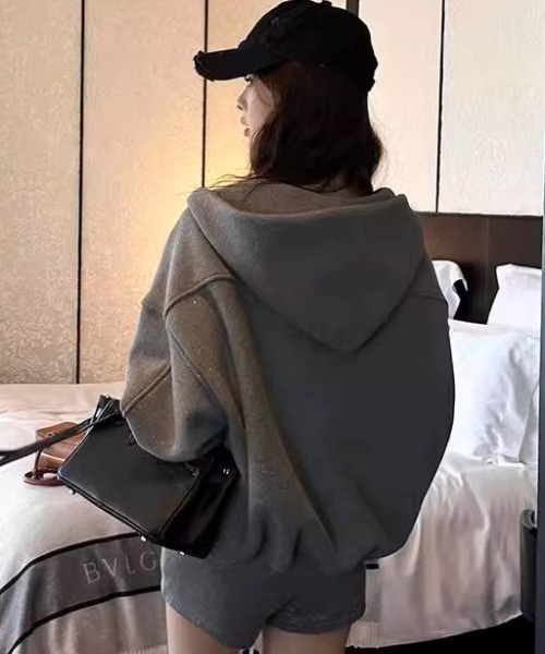 「.KOM」 セットアップ S グレー レディース_画像3