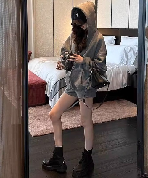 「.KOM」 セットアップ S グレー レディース_画像5