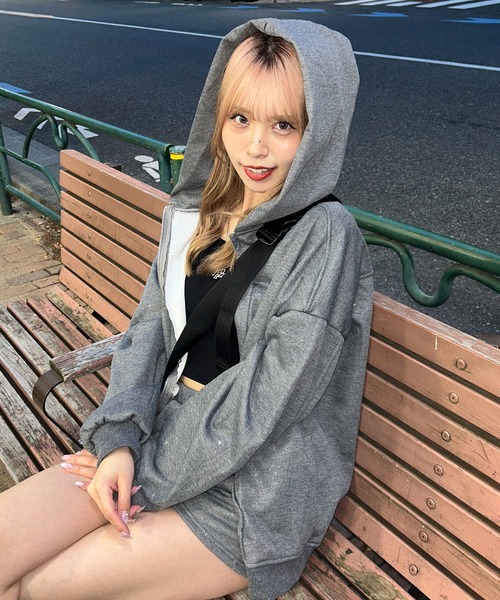「.KOM」 セットアップ S グレー レディース_画像9